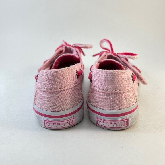 Sperry Top-Sider | Pink Heather Bahama Crib Boat Shoe Size 8 - Picture 3 of 8